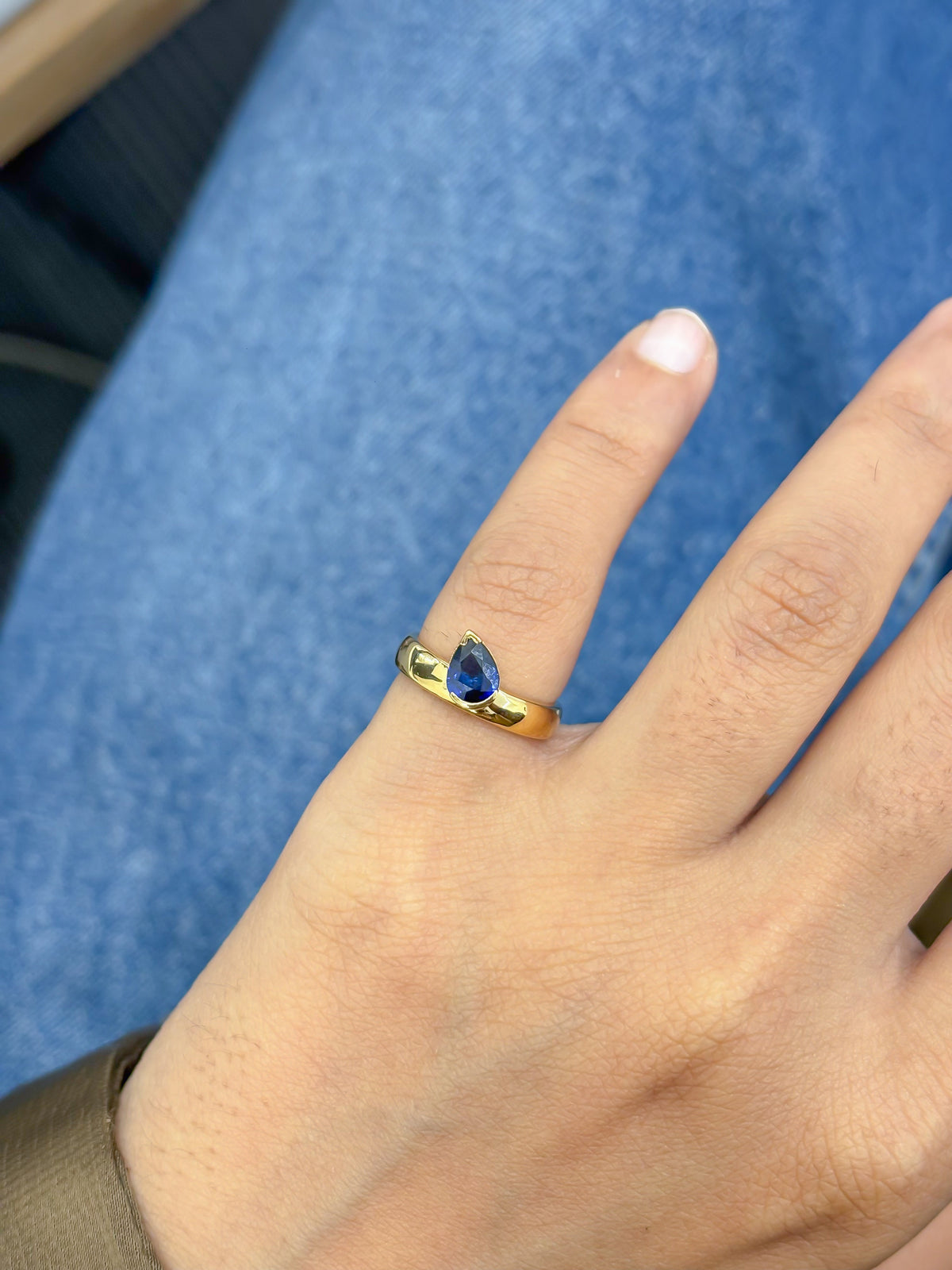 JPRG-5854/13864 Blue Sapphire Ring | 18K