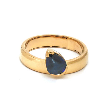 JPRG-5854/13864 Blue Sapphire Ring | 18K