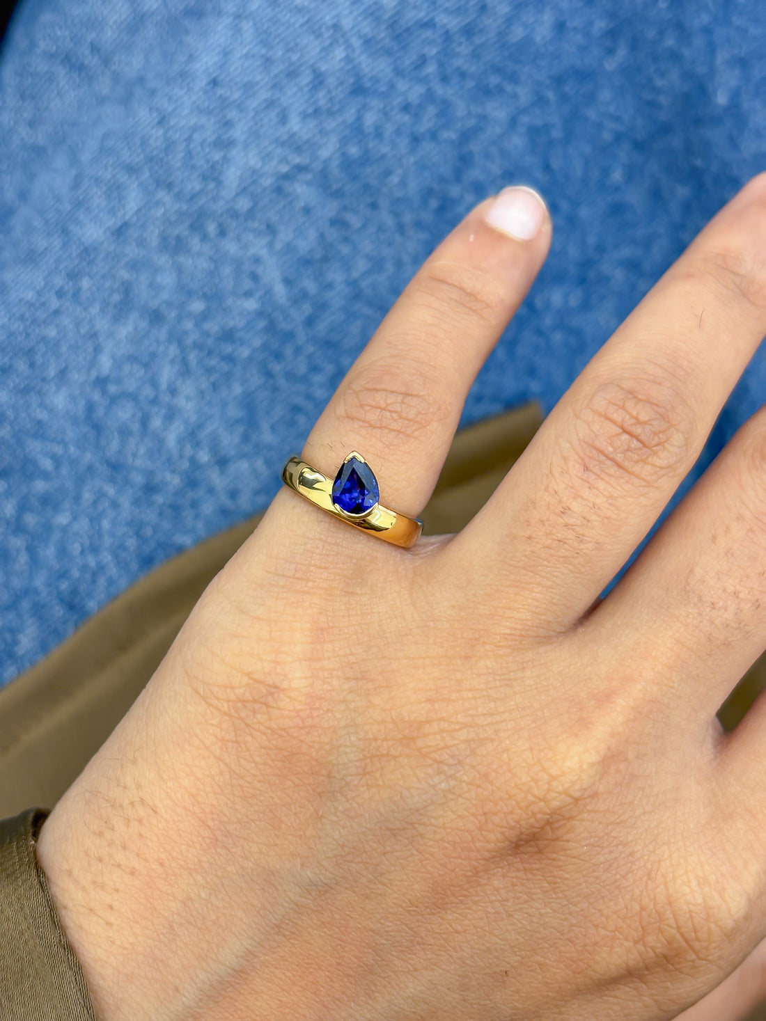 JPRG-5855/13865 Blue Sapphire Ring | 18K