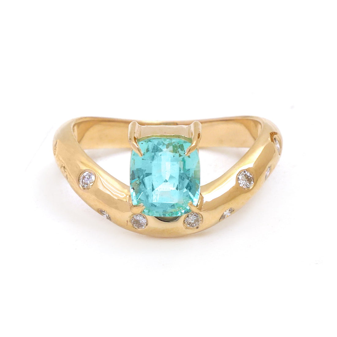 JPRG-5867/13889 Emerald Diamond Ring | 14K