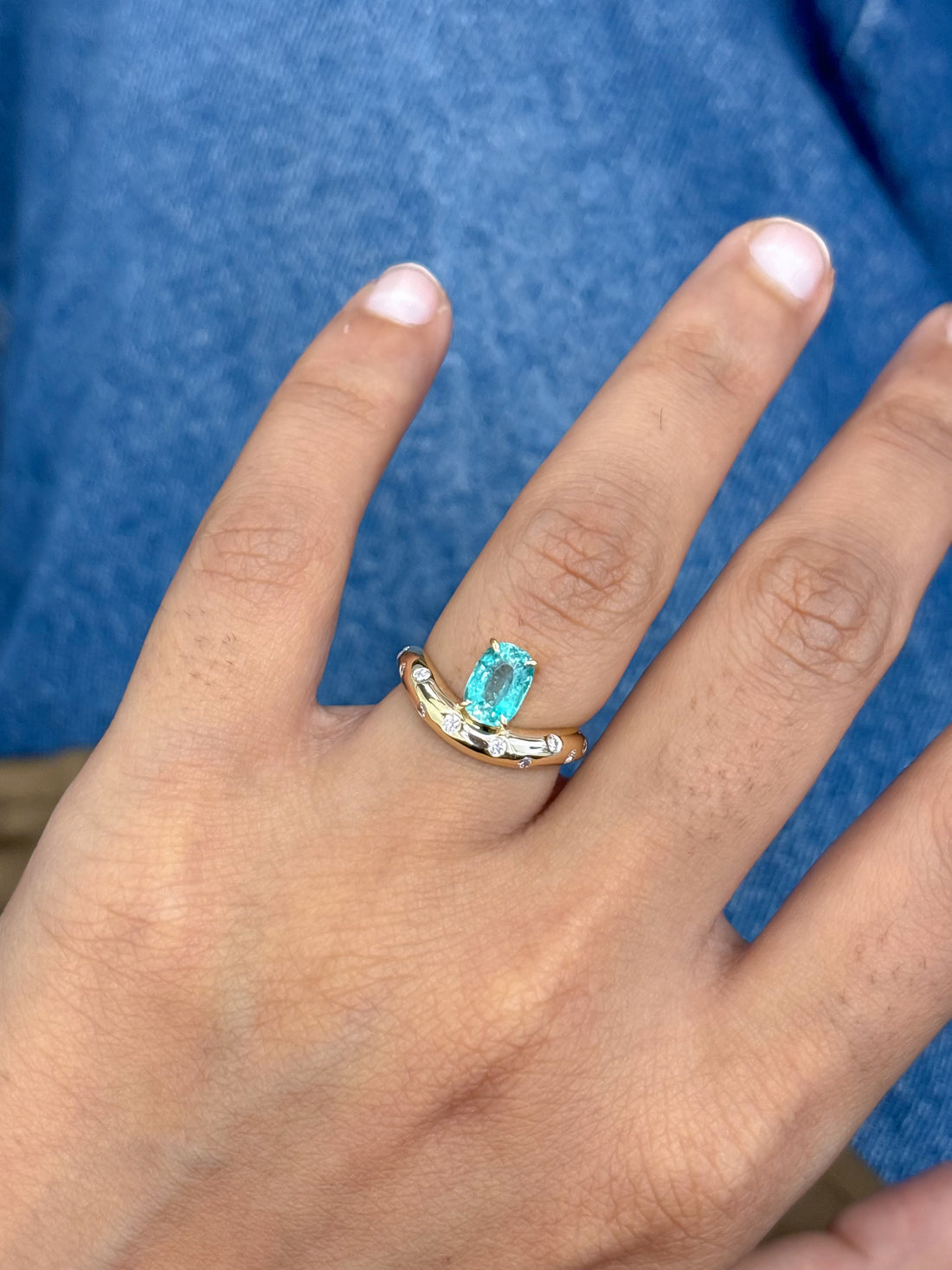 JPRG-5868/13890 Emerald Diamond Ring | 14K