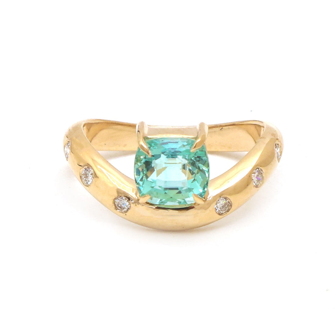 JPRG-5869/13891 Emerald Diamond Ring | 14K