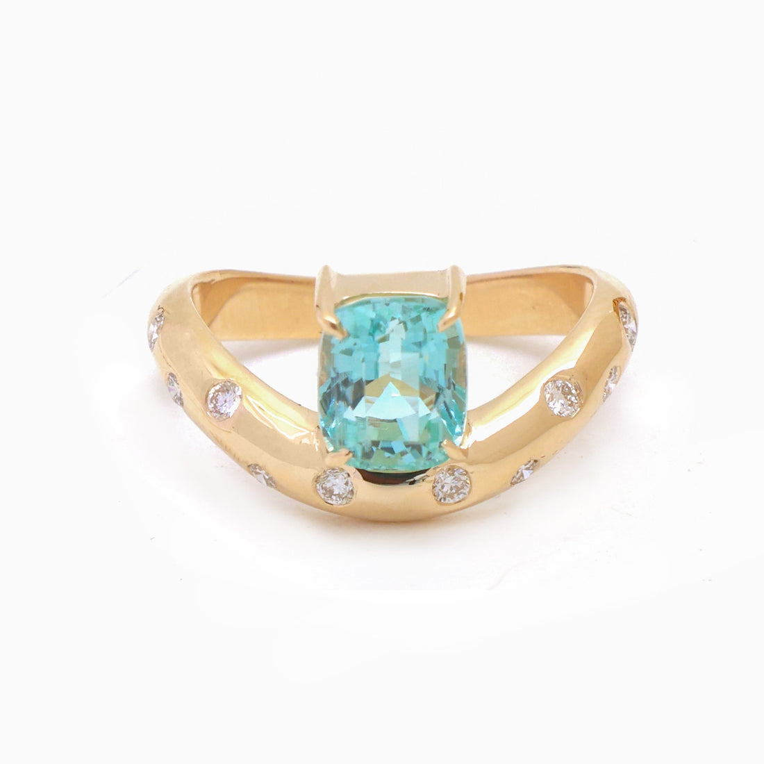 JPRG-5870/13892 Emerald Diamond Ring | 14K