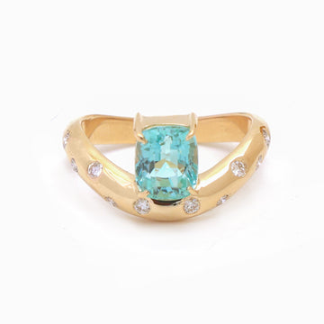JPRG-5870/13892 Emerald Diamond Ring | 14K