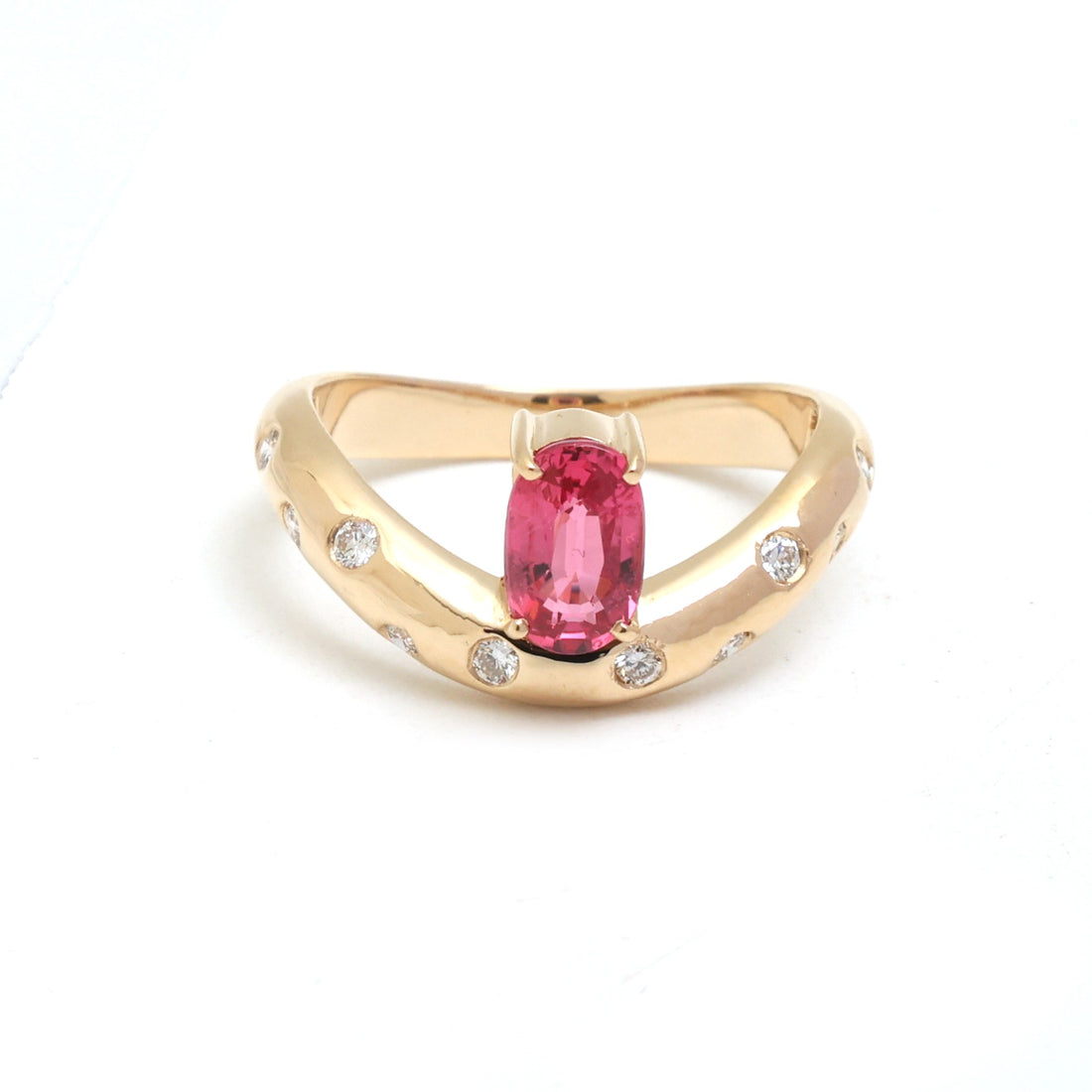 JPRG-5879/13938 Spinal Diamond Ring | 18K