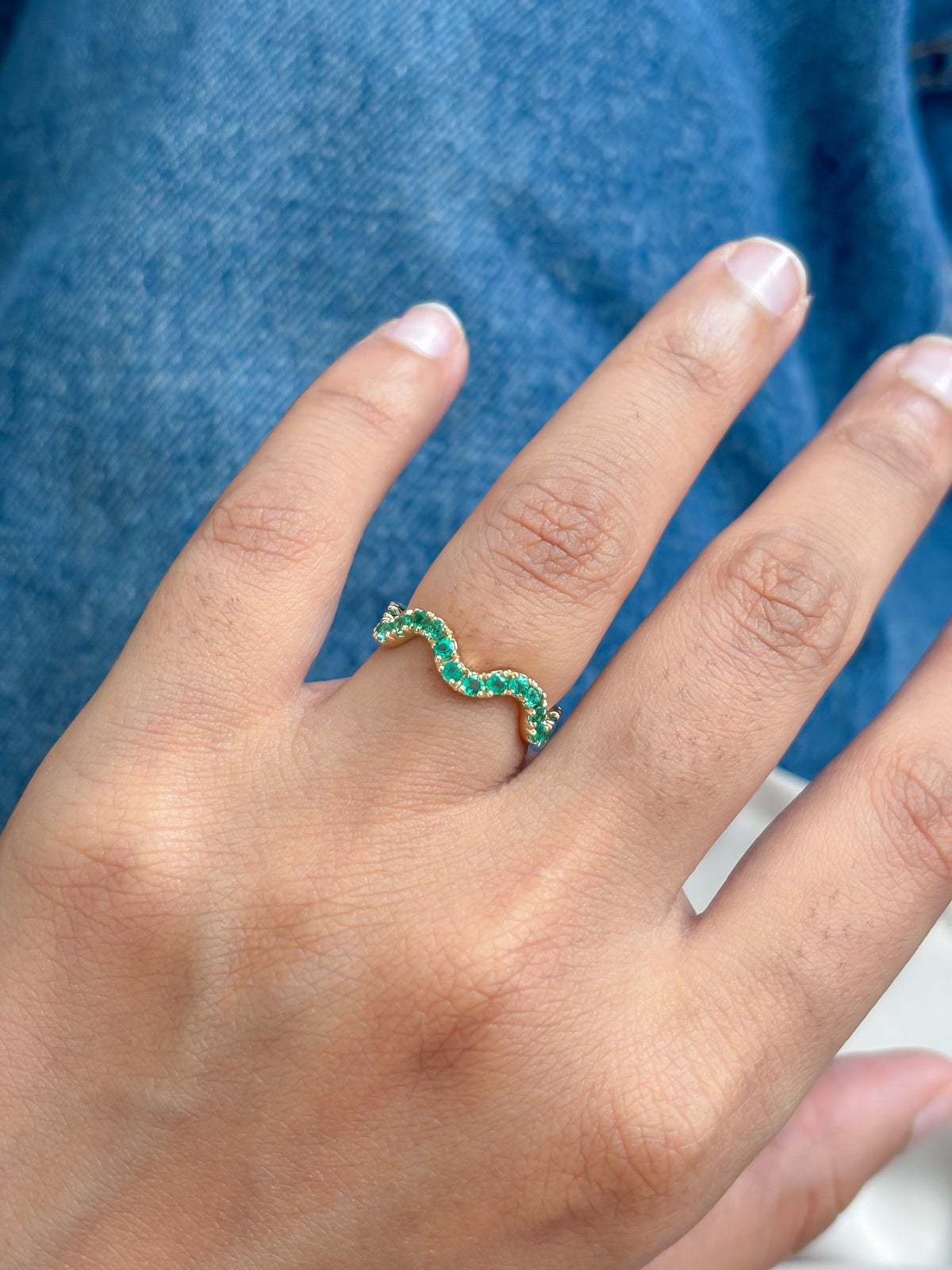 JPRG-5893/13993 Emerald Ring | 14K
