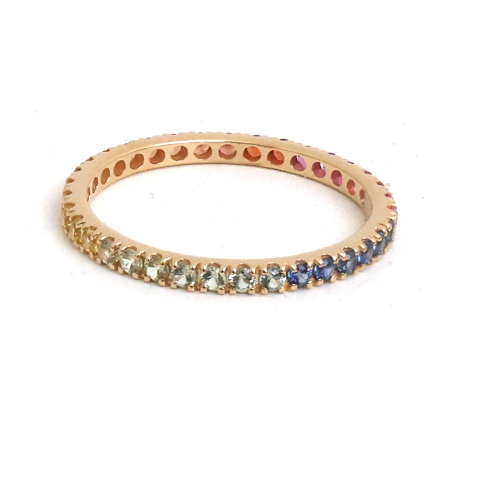 JPRG-5895/13995 Rainbow Sapphire Ring | 14K