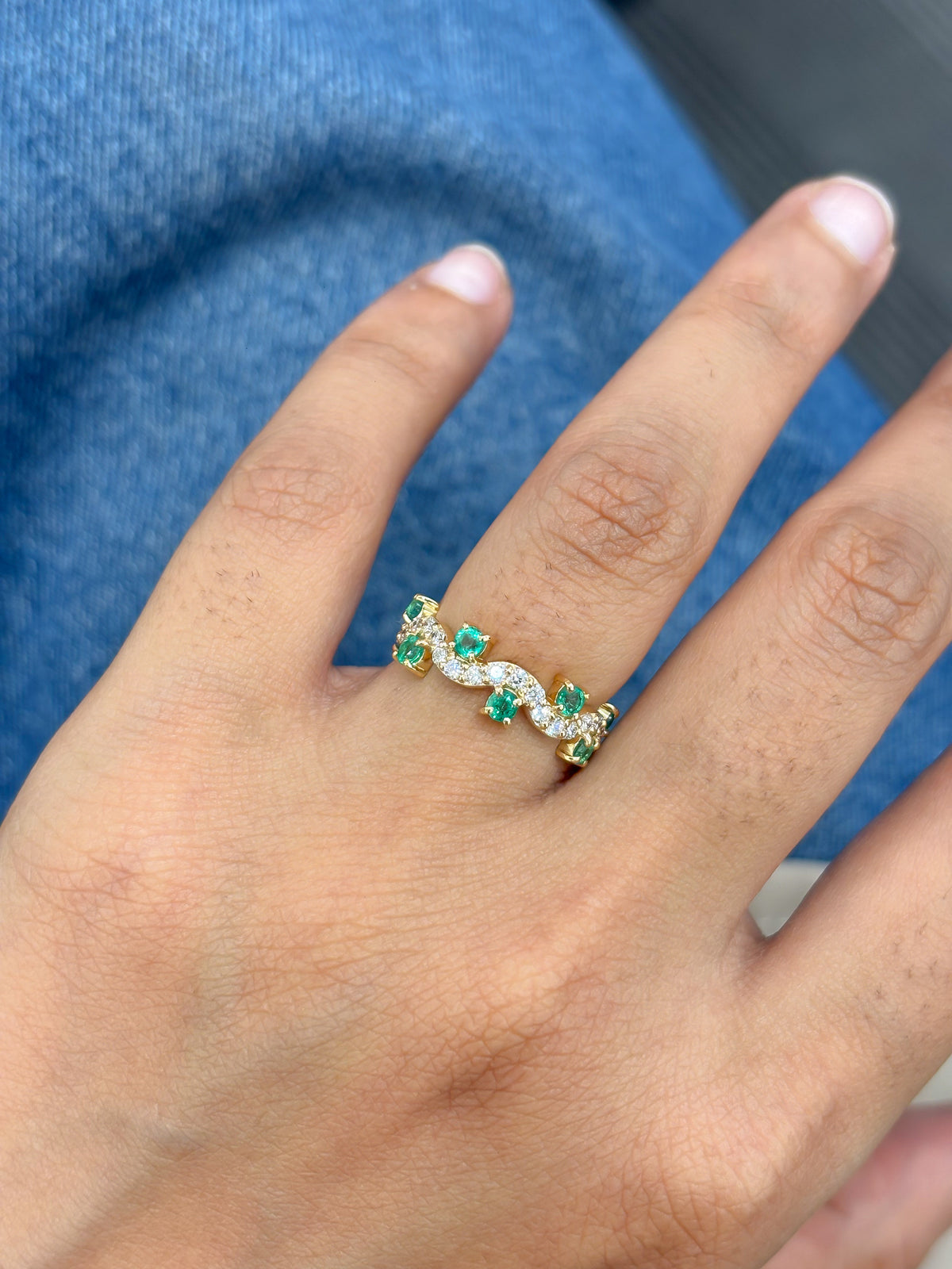 JPRG-5898/14016 Emerald Diamond Ring | 18K