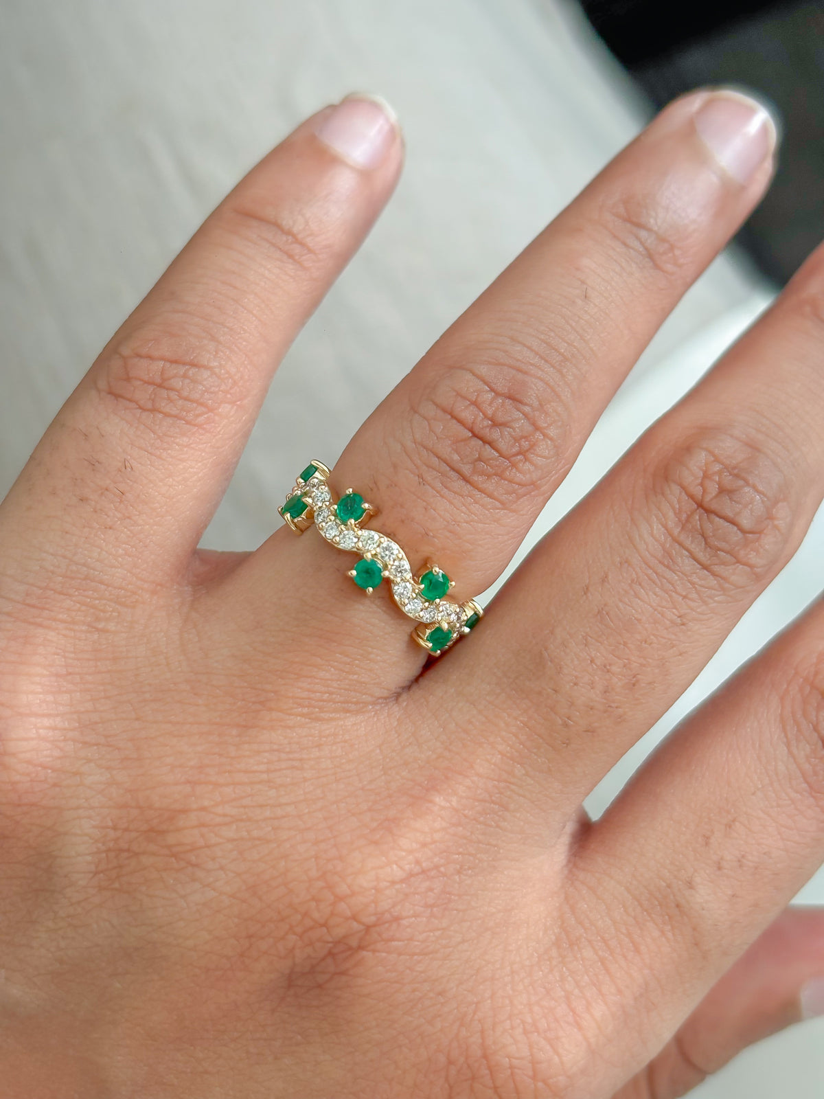 JPRG-5903/14062 Emerald Diamond Ring | 14K