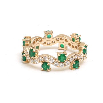 JPRG-5903/14062 Emerald Diamond Ring | 14K