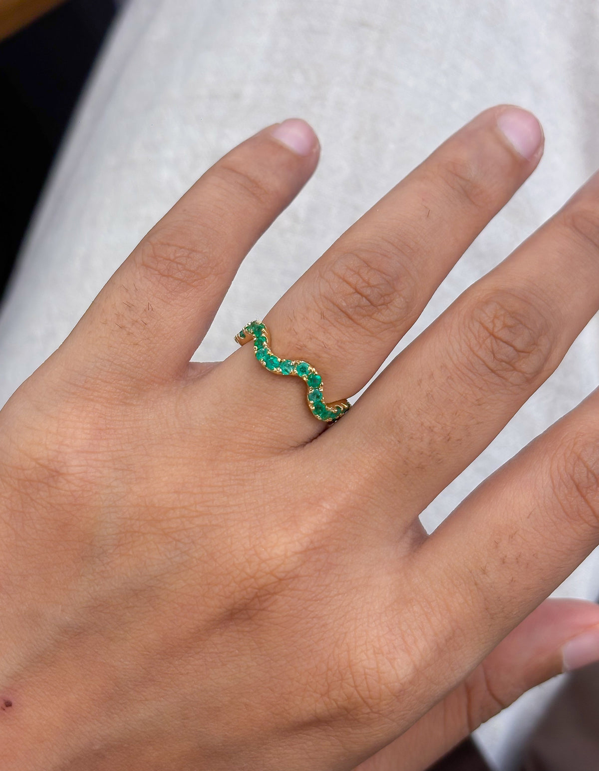 JPRG-5908/14124 Emerald Ring | 18K