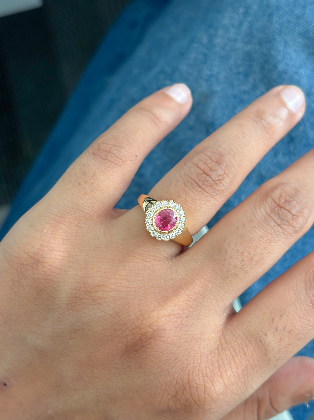 JPRG-5912/14215 Spinal Diamond Ring | 18K