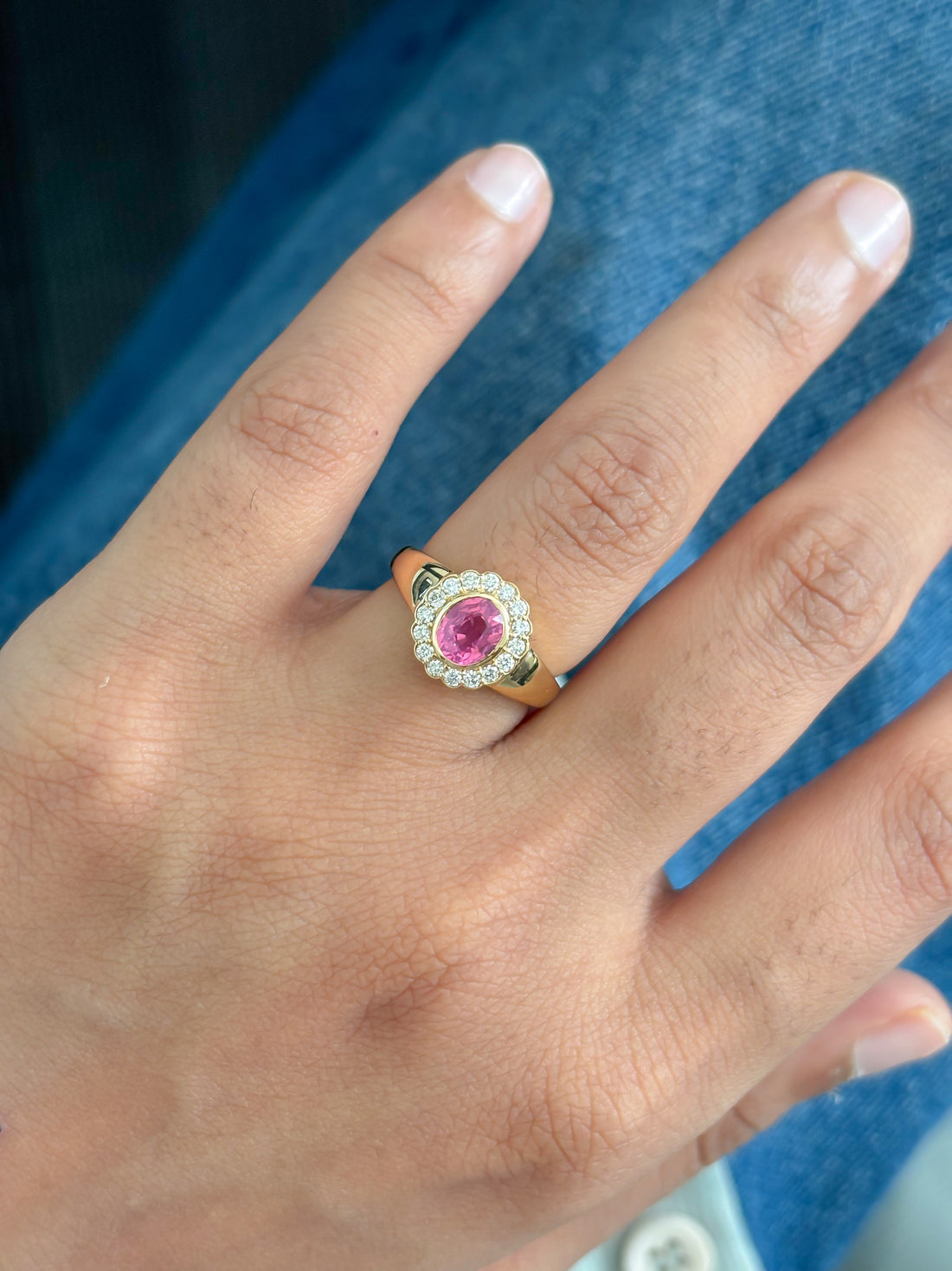 JPRG-5913/14216 Spinal Diamond Ring | 18K
