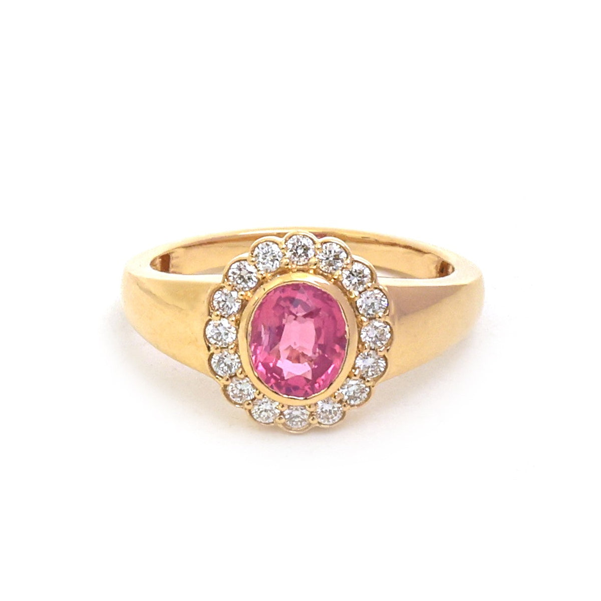 JPRG-5913/14216 Spinal Diamond Ring | 18K