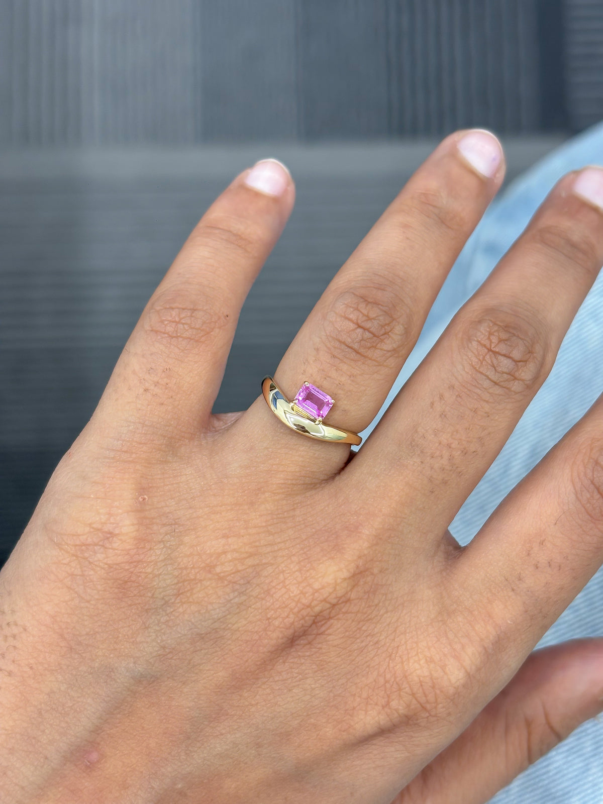 JPRG-5925/14385 Pink Sapphire Ring | 18K