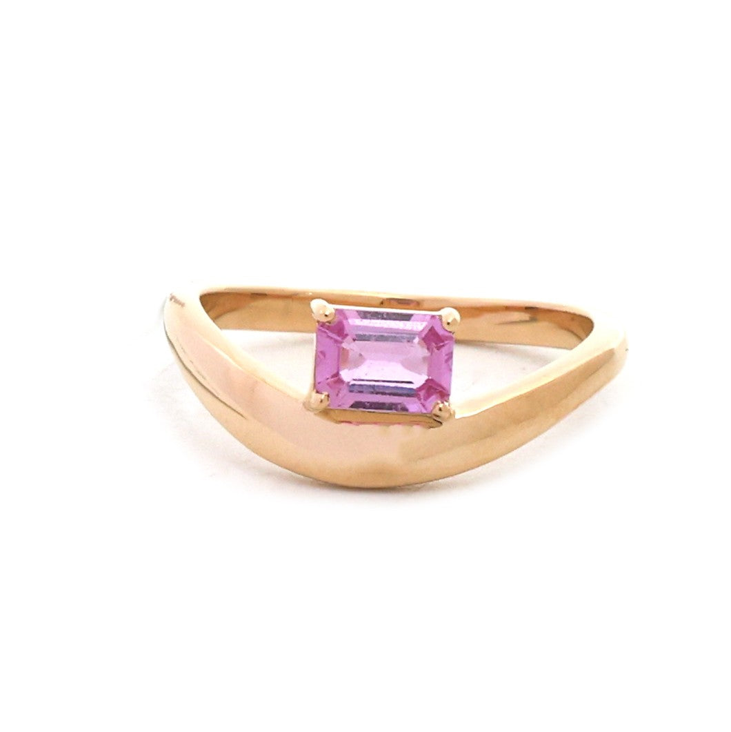 JPRG-5925/14385 Pink Sapphire Ring | 18K