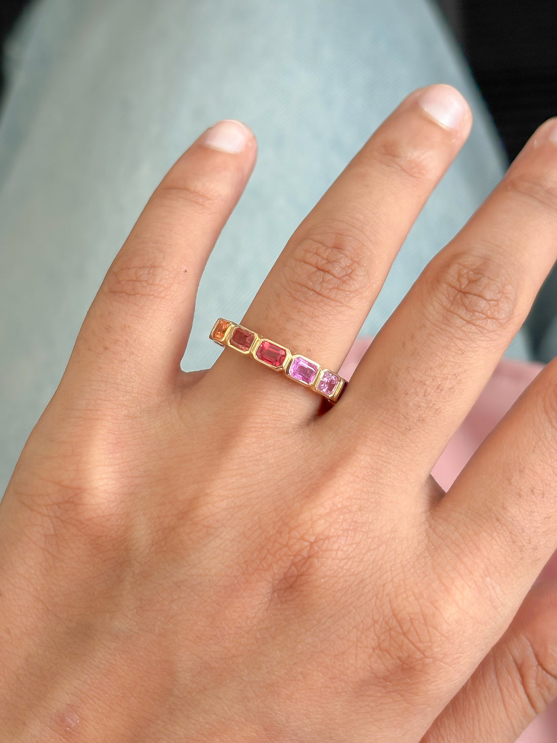 JPRG-5935/14421 Rainbow Sapphire Ring | 14K