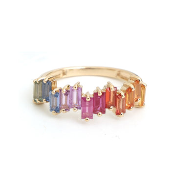 JPRG-5947/14445 Rainbow Sapphire Ring | 14K