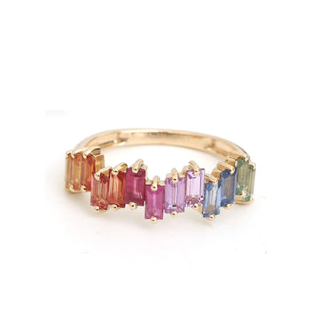 JPRG-5948/14446 Rainbow Sapphire Ring | 14K