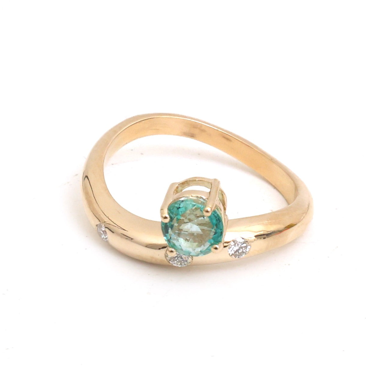 JPRG-5951/14495 Diamond Emerald Ring | 14K