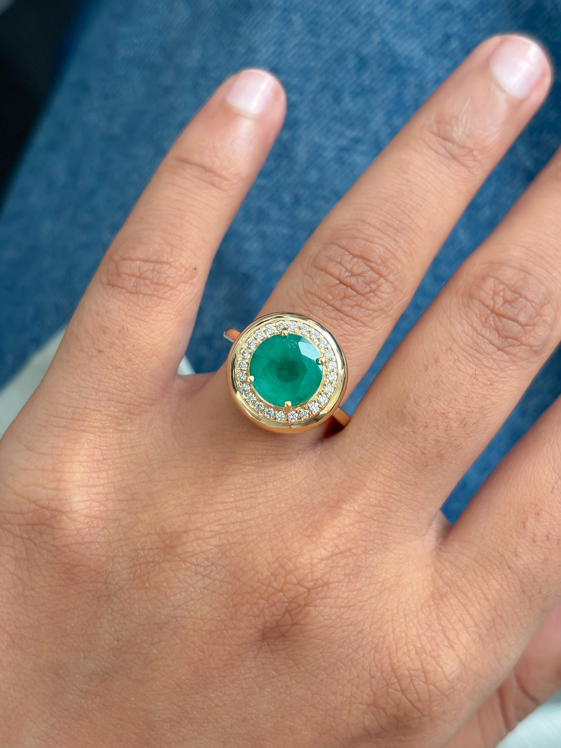 JPRG-5954/14509 Emerald Diamond Ring | 18K