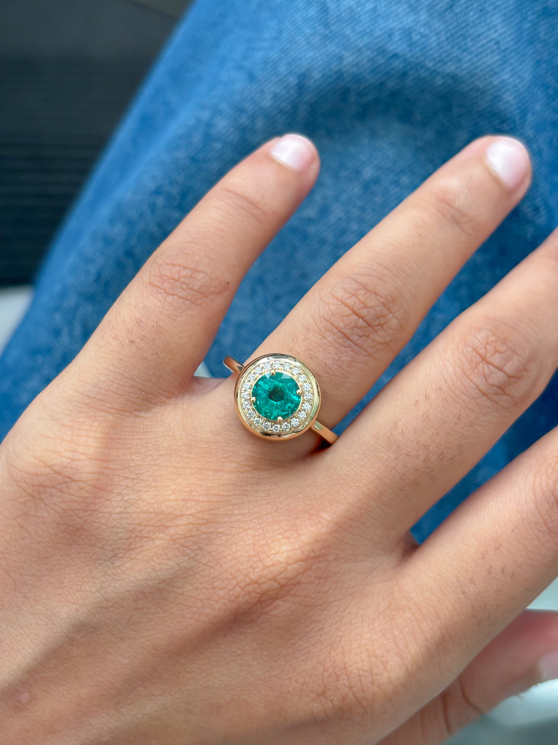 JPRG-5955/14510 Emerald Diamond Ring | 18K