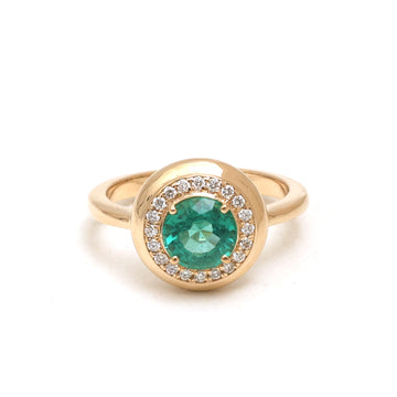 JPRG-5955/14510 Emerald Diamond Ring | 18K