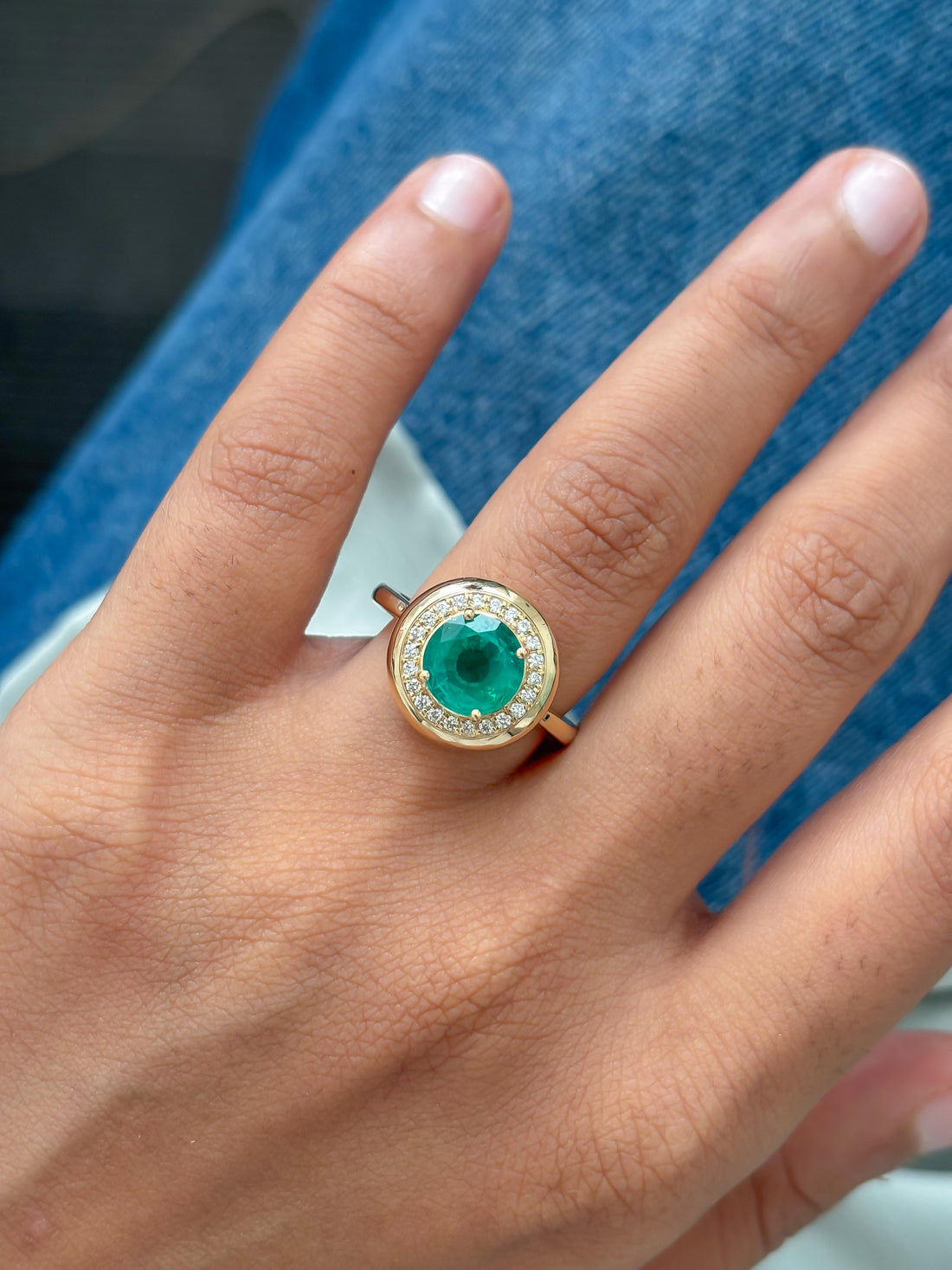 JPRG-5956/14511 Emerald Diamond Ring | 18K