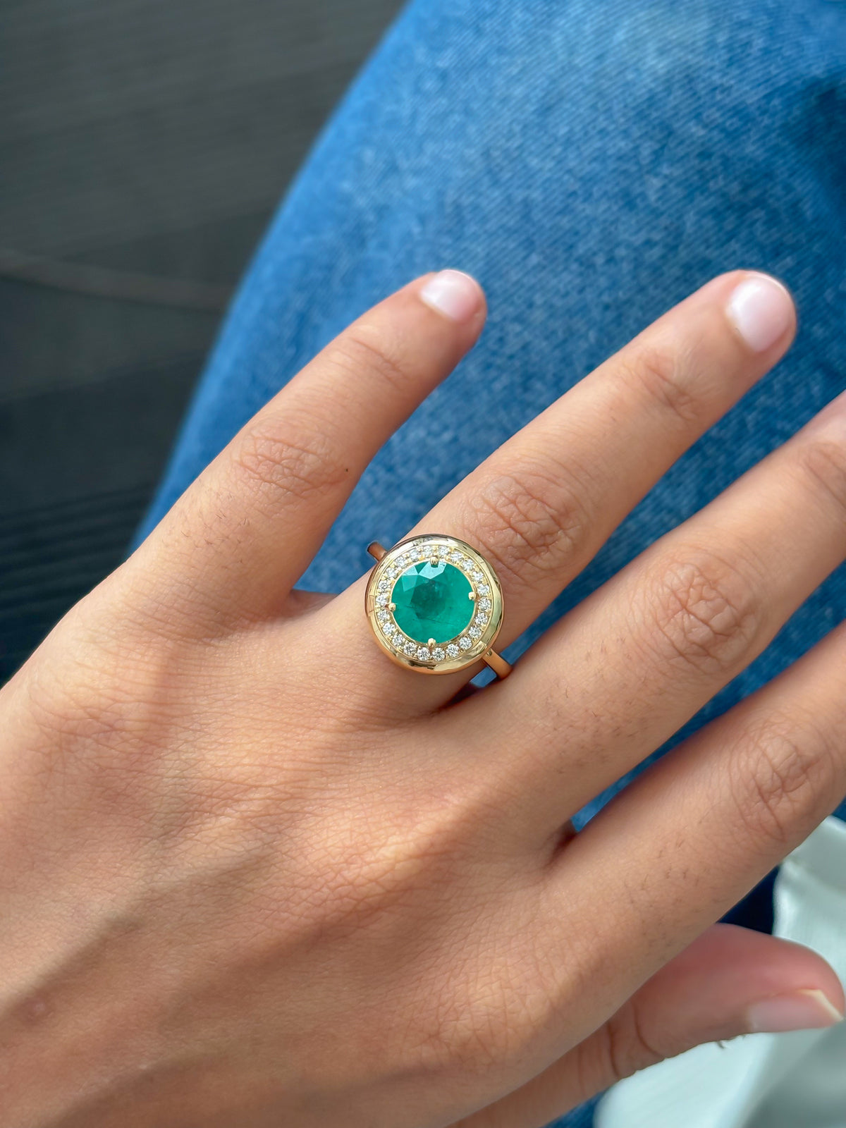 JPRG-5957/14512 Emerald Diamond Ring | 18K