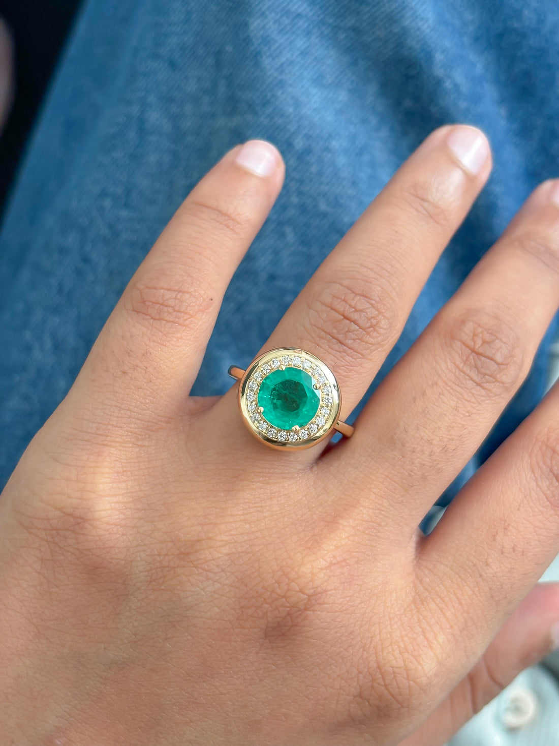 JPRG-5958/14513 Emerald Diamond Ring | 18K