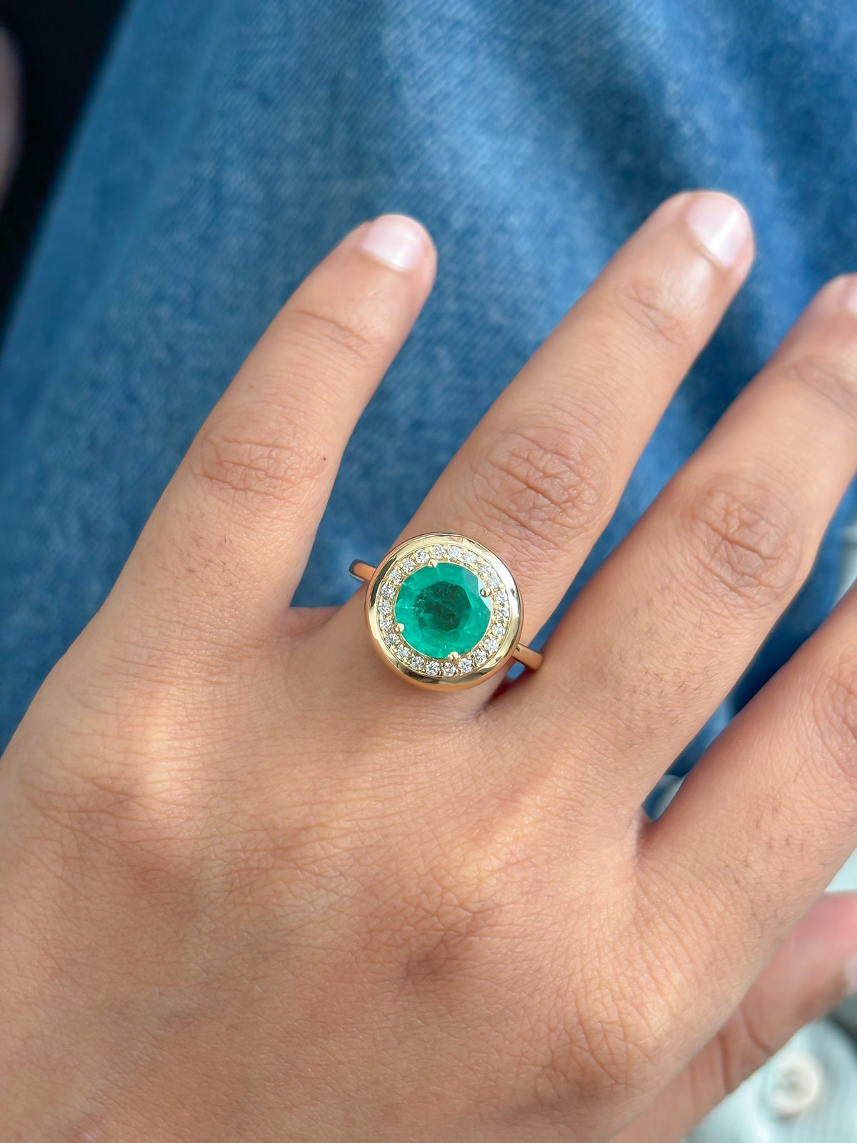 JPRG-5958/14513 Emerald Diamond Ring | 18K