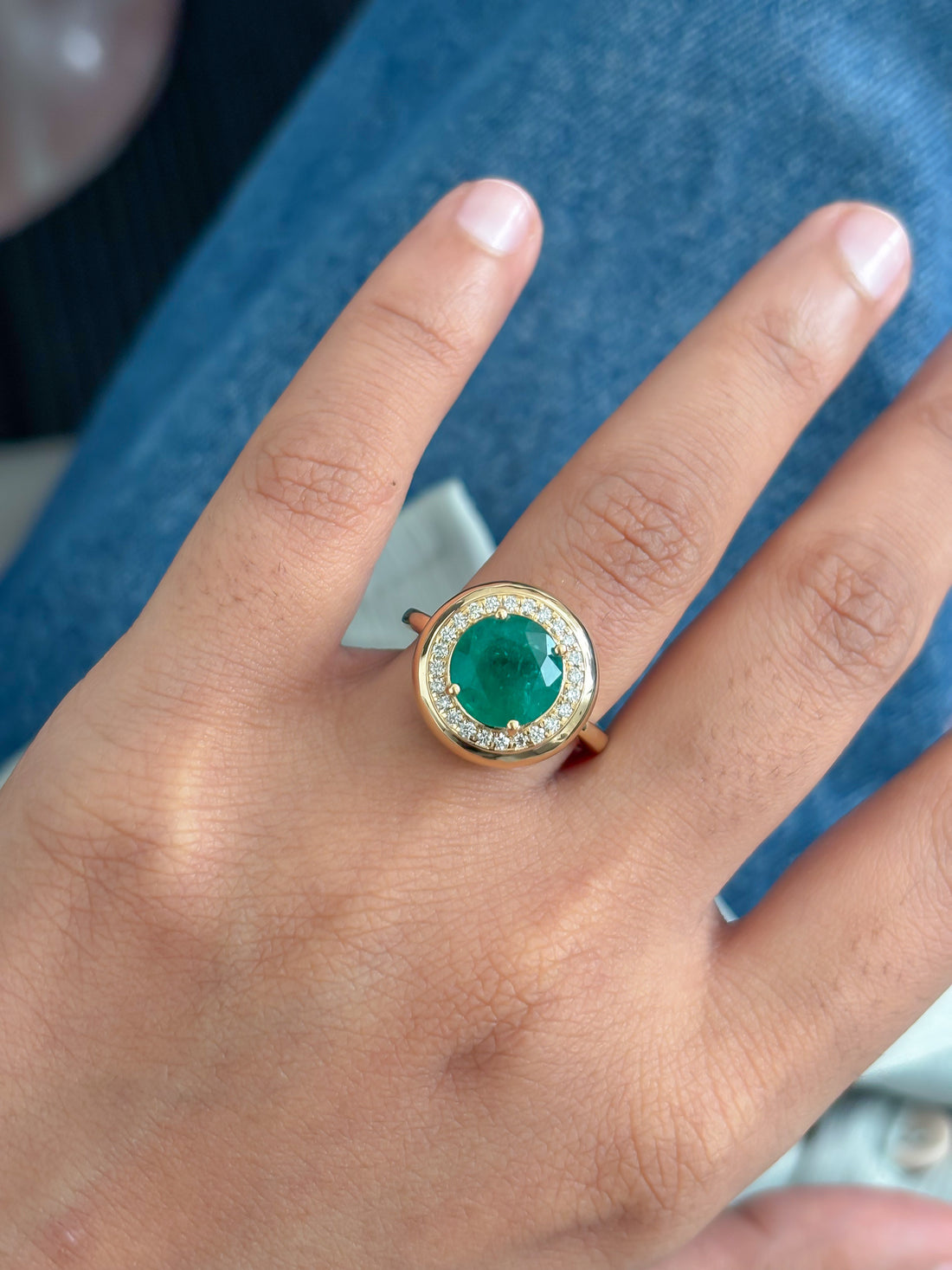 JPRG-5960/14515 Emerald Diamond Ring | 18K