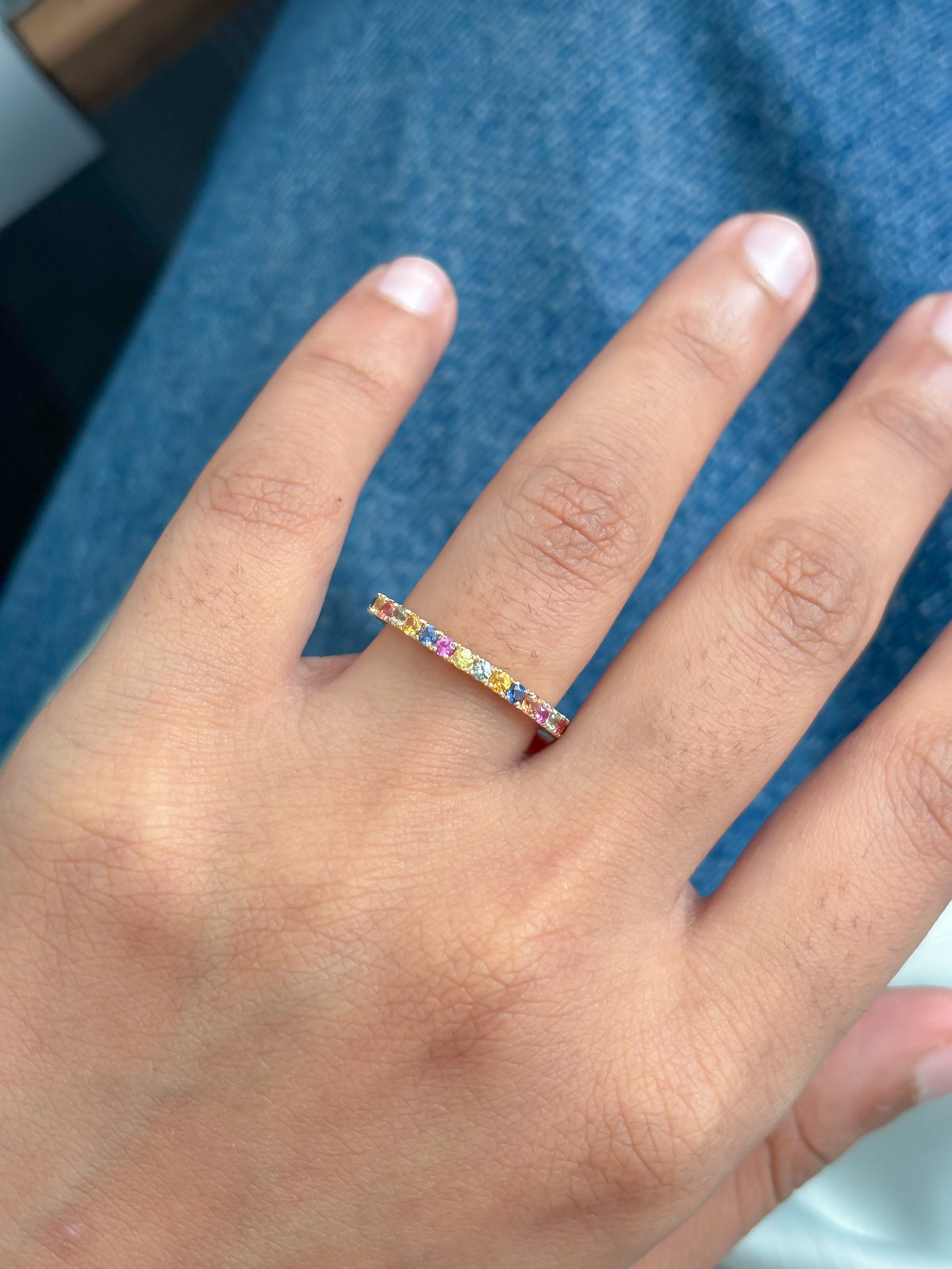 JPRG-5965/14520 Rainbow Sapphire Ring | 14K
