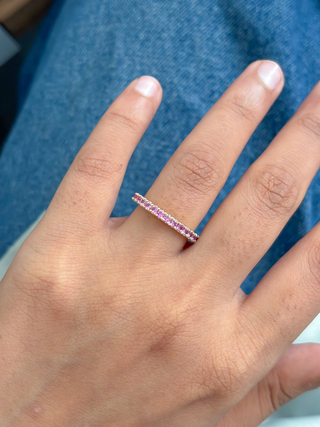 JPRG-5967/14522 Pink Sapphire Ring | 14K