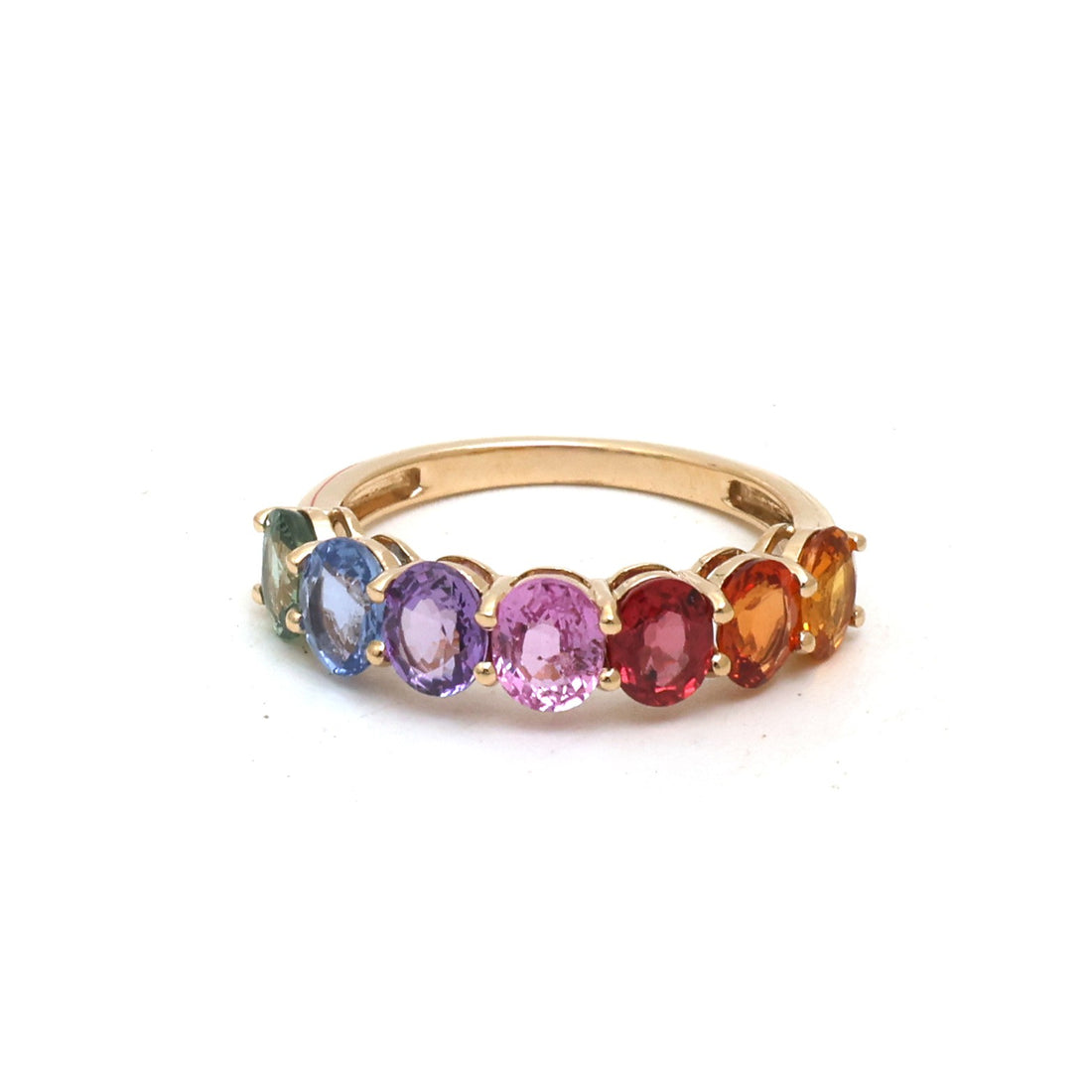 JPRG-5969/14524 Rainbow Sapphire Eternity Band | 14K
