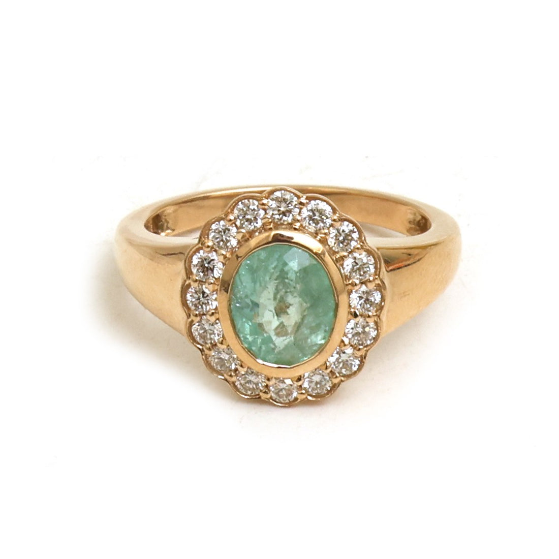 JPRG-5972/14570 Paraiba Tourmaline Diamond Ring | 18K