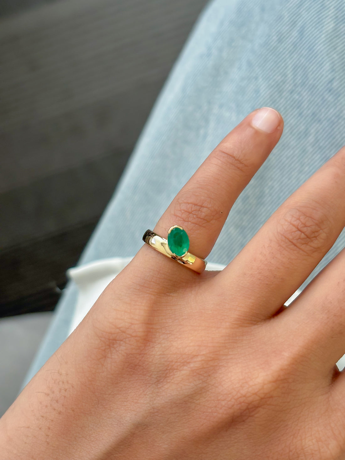 JPRG-5982/14600 Emerald Ring | 18K