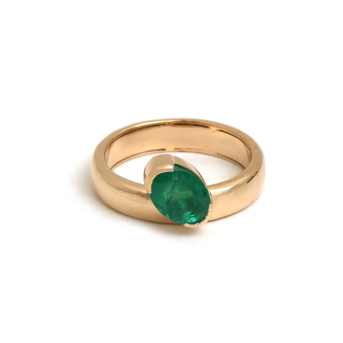 JPRG-5982/14600 Emerald Ring | 18K