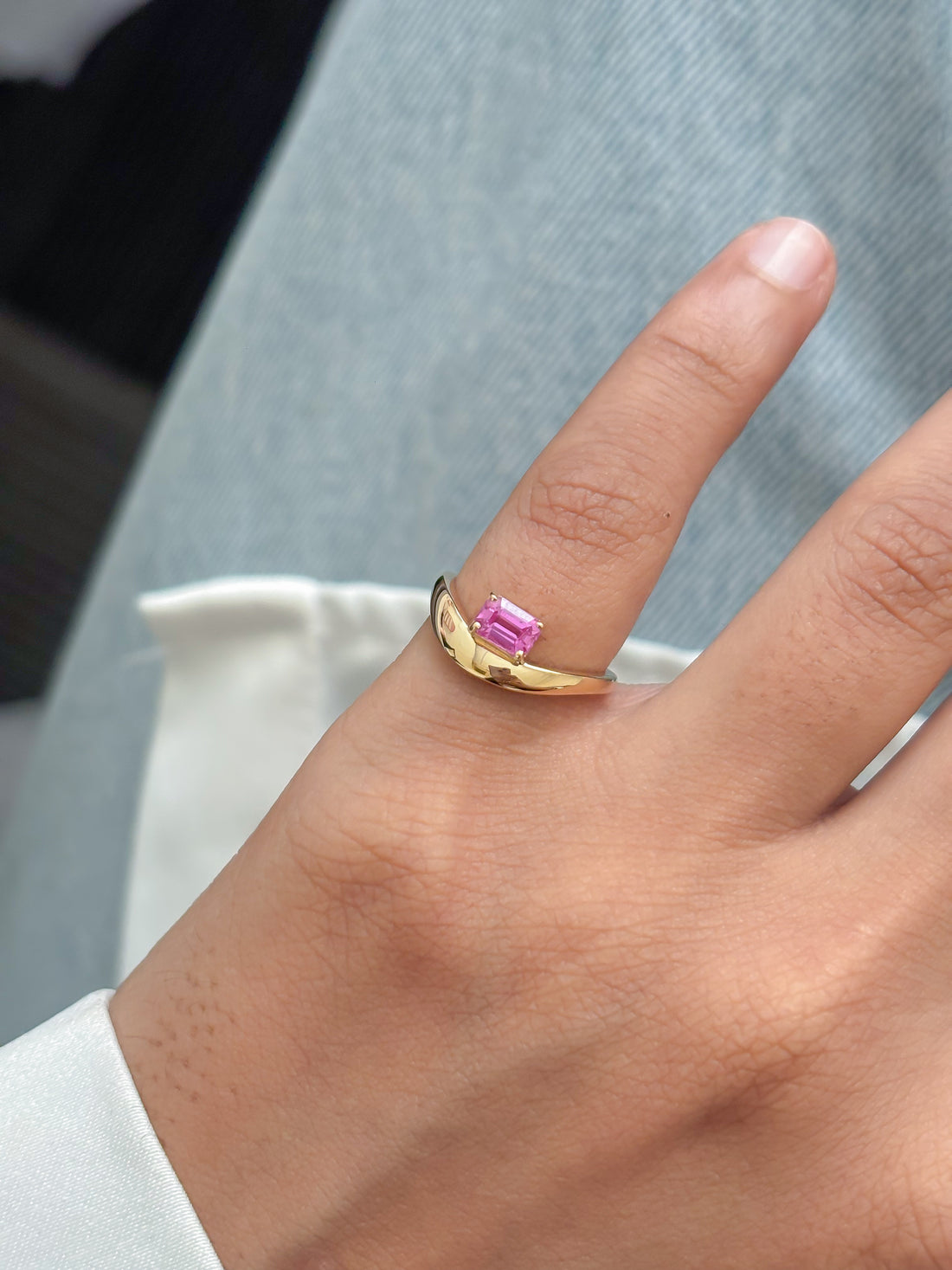 JPRG-5989/14607 Pink Sapphire Ring | 18K