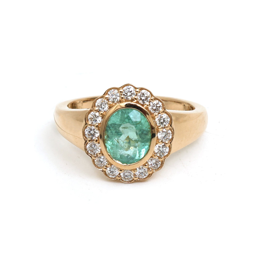 JPRG-5993/14616 Paraiba Tourmaline Diamond Ring | 18K