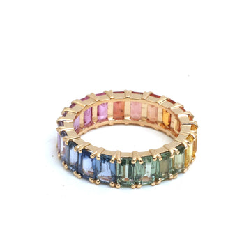 JPRG-5999/14677 Rainbow Sapphire Ring | 14K