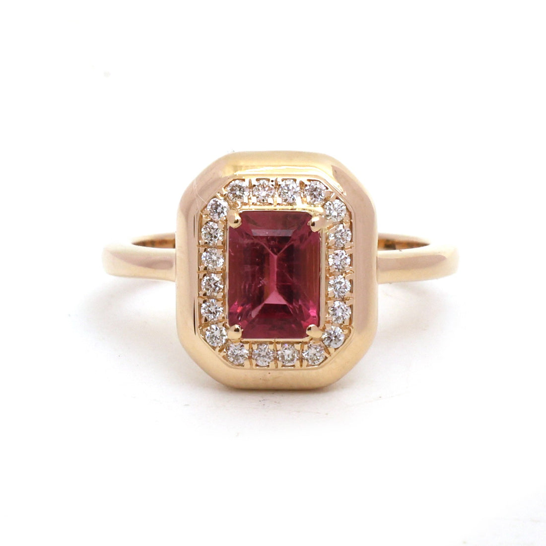 JPRG-6000/14678 Rubillite Diamond Ring | 14K