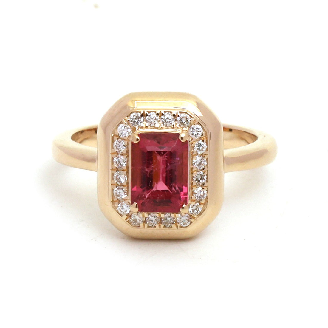 JPRG-6002/14680 Rubillite Diamond Ring | 14K