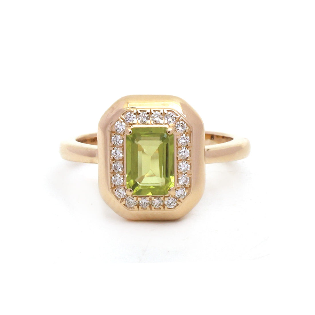 JPRG-6003/14681 Peridot Diamond Ring | 14K