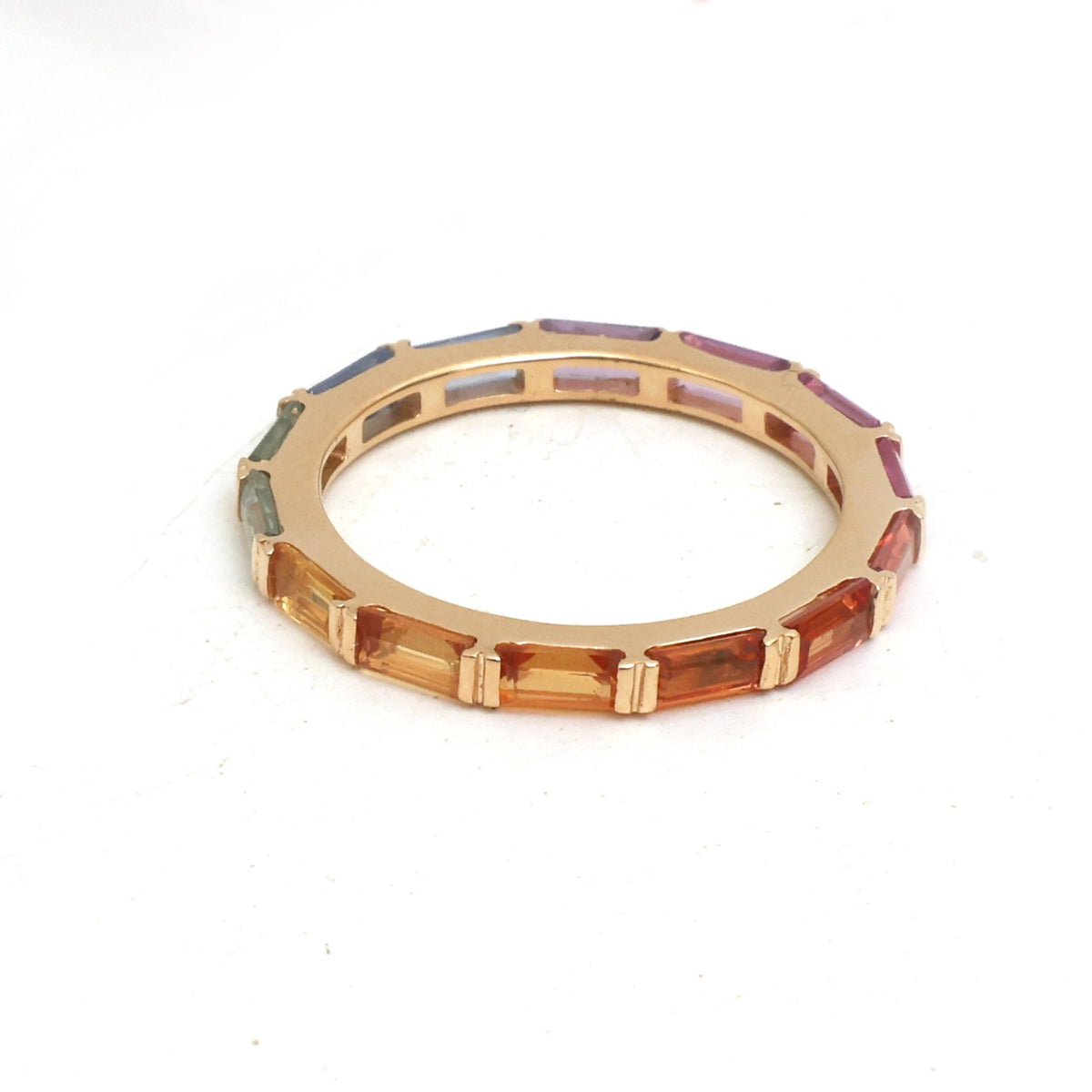 JPRG-6010/14688 Rainbow Sapphire Ring | 14K