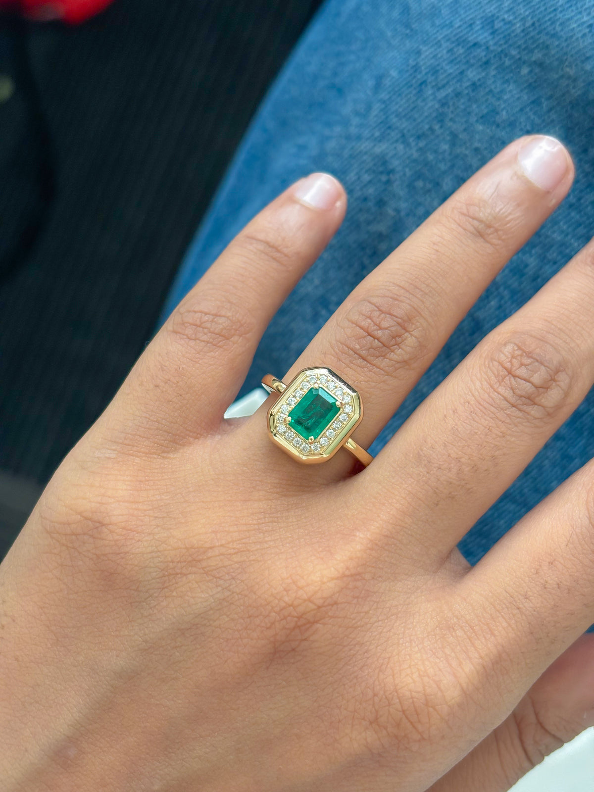 JPRG-6011/14689 Emerald Diamond Ring | 14K