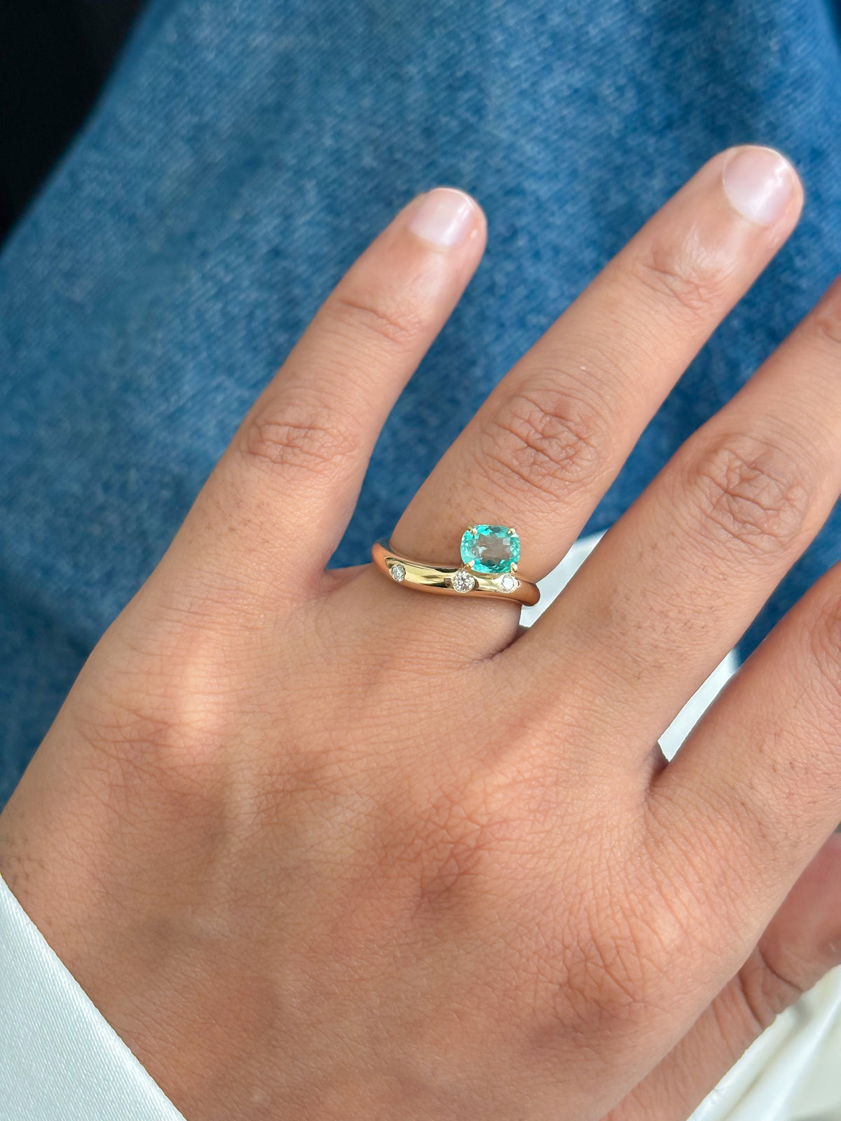 JPRG-6023/14711 Diamond Emerald Ring | 14K