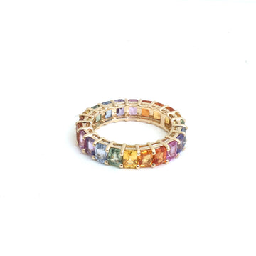 JPRG-6025/14751 Rainbow Sapphire Ring | 14K