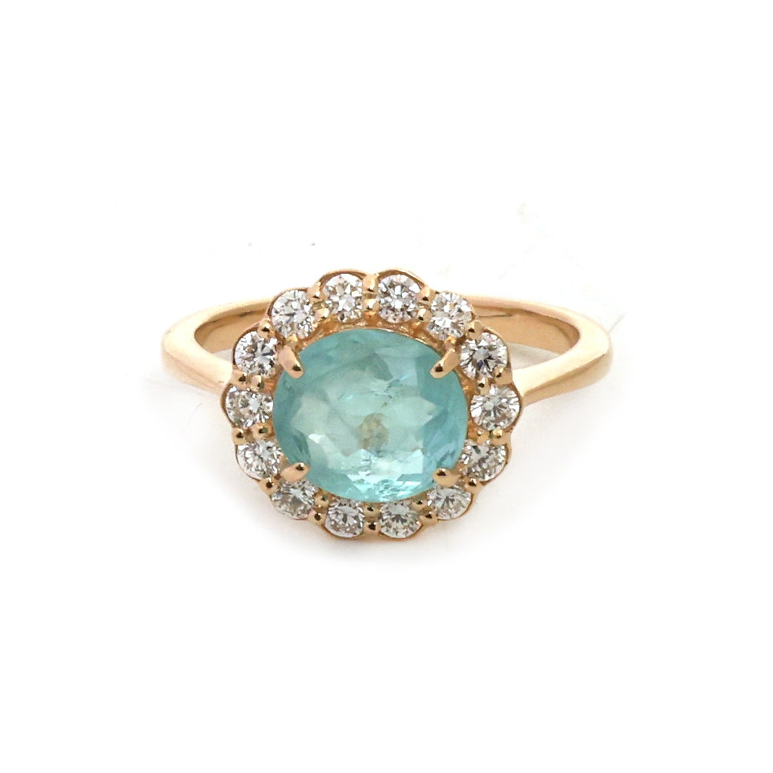 JPRG-6026/14752 Paraiba Tourmaline Diamond Ring | 18K