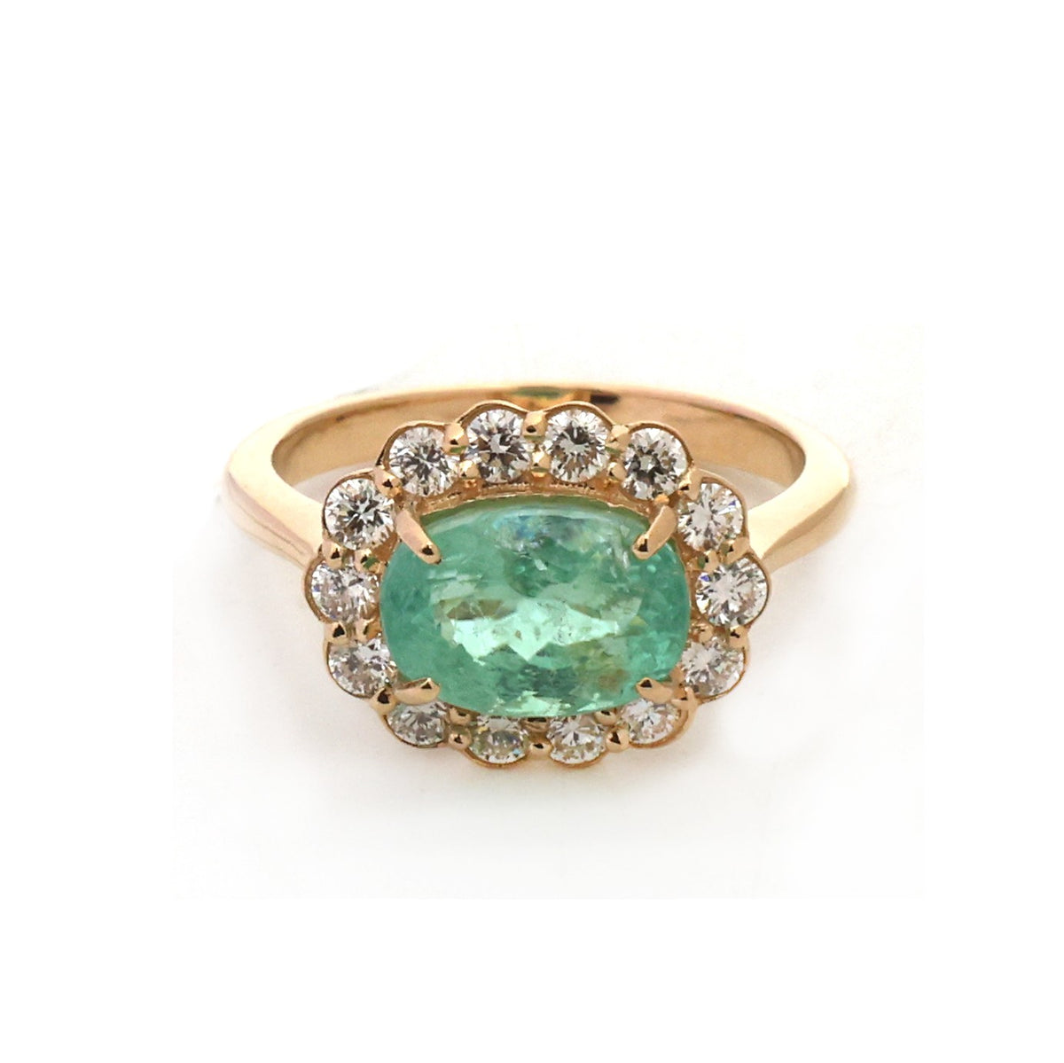 JPRG-6027/14753 Paraiba Tourmaline Diamond Ring | 18K